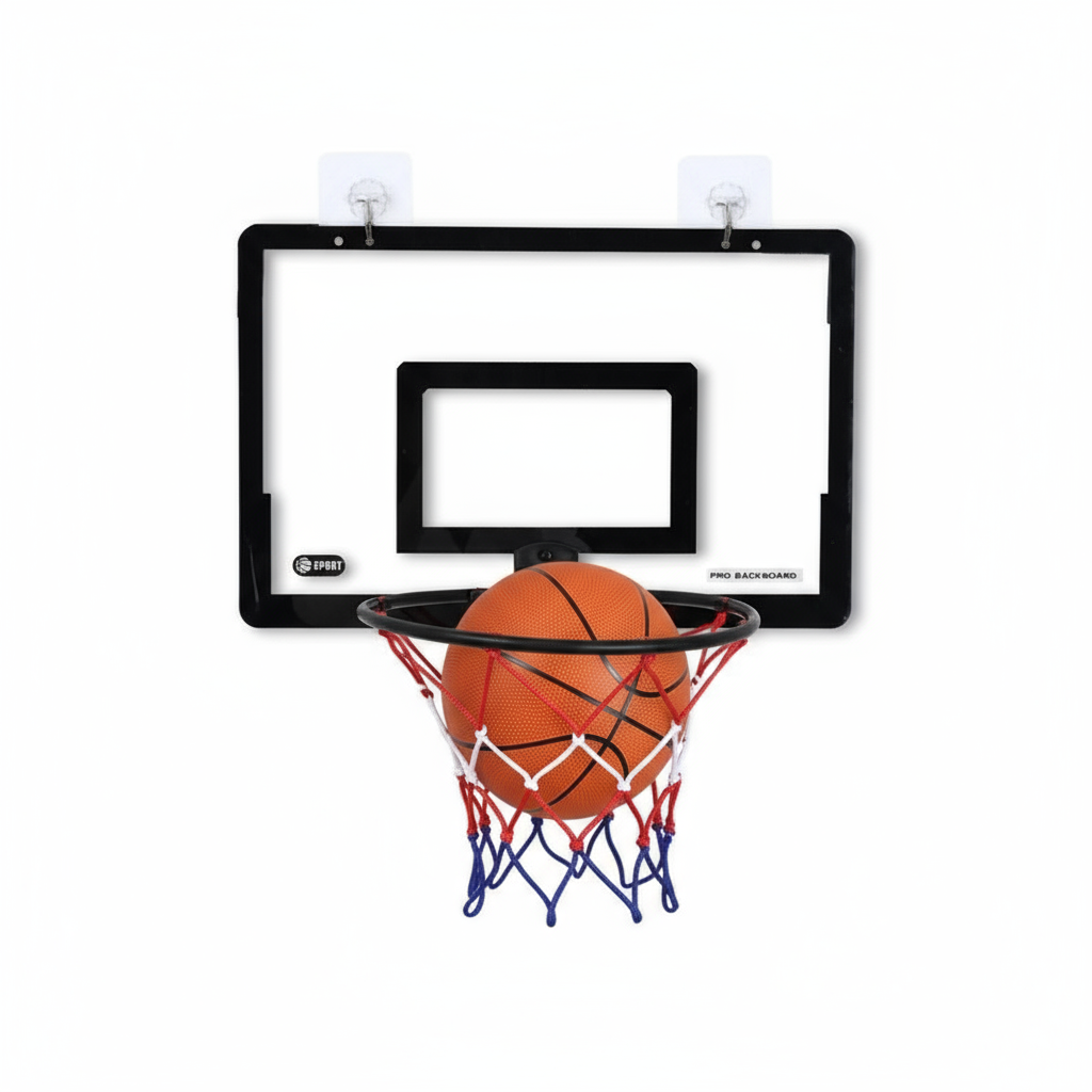 Boll genom basketkorgen