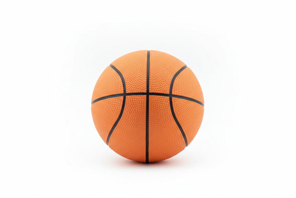 Foam-basketboll 18cm med vit bakgrund