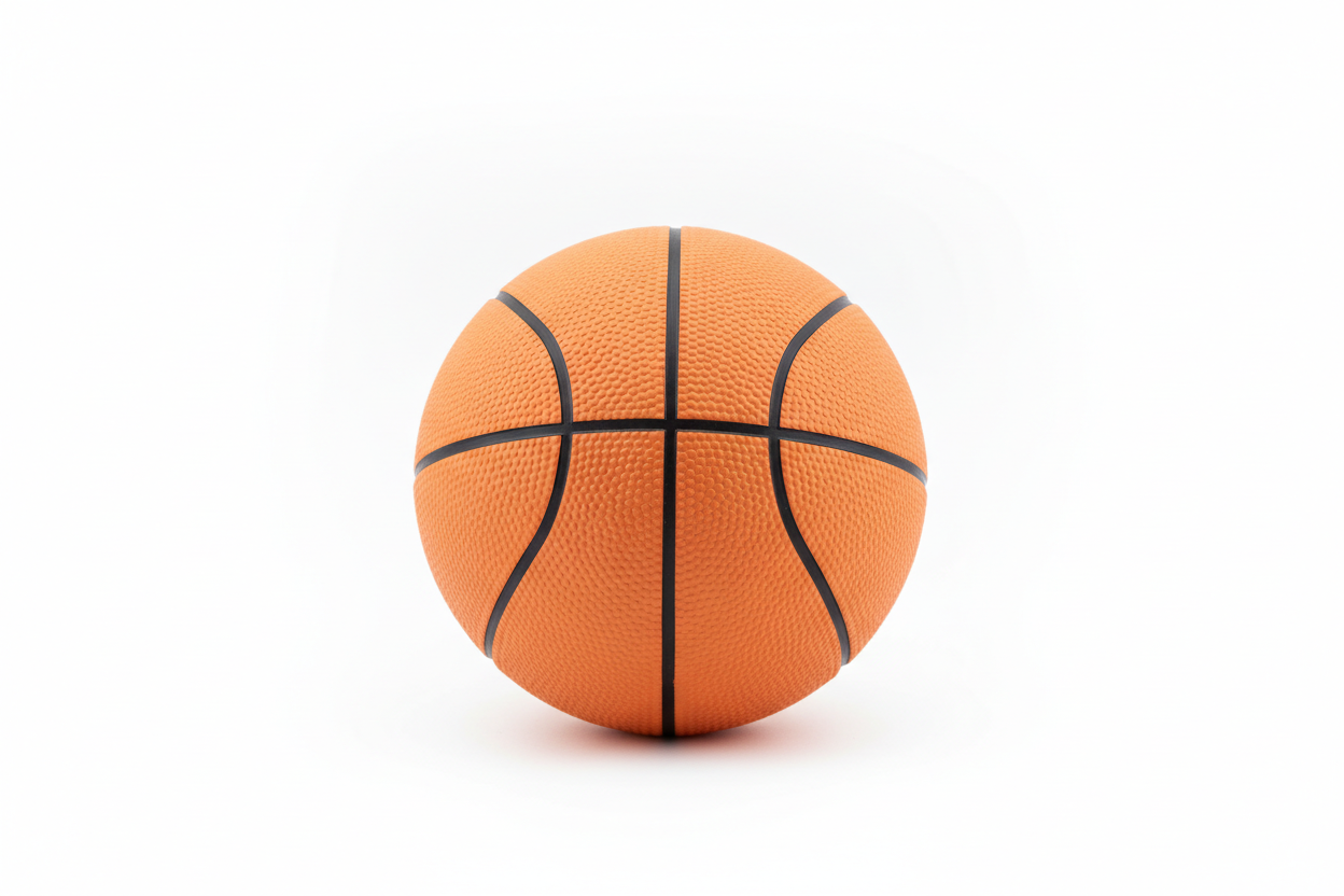 Foam-basketboll 18cm med vit bakgrund